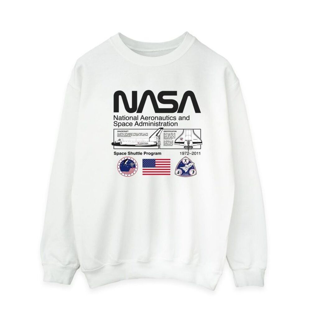 NASA Mens Space Admin Sweatshirt / White